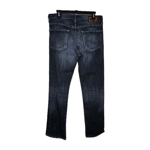 Citizens Of Humanity Men's 32 Blue Collar Sid Dark Wash Straight Leg Denim Jeans - Picture 3 of 15